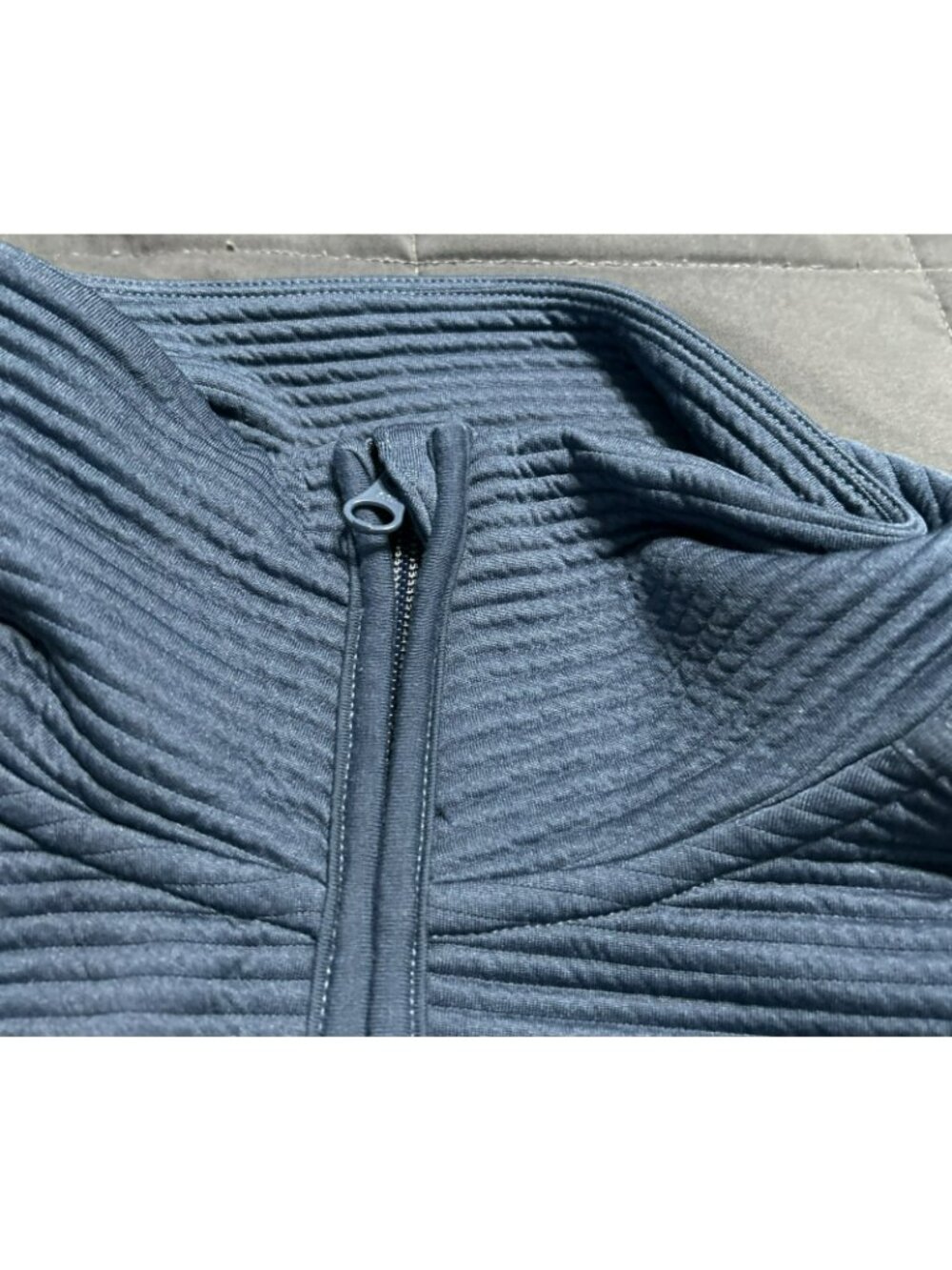 MPG Womens Full-Zip Ribbed Jacket Blue XL Polyester Blend Long Sleeve Pre-Owned - Picture 4 of 10